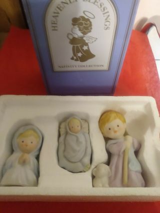 Holly Family Nativity Set Mary Joseph And Baby By Avon Vintage 1986
