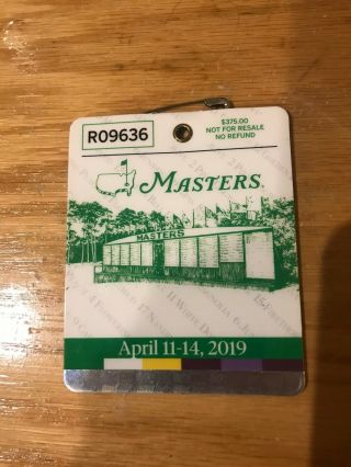 2019 Master’s Golf Badge - Tiger Woods Wins