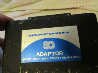 Marantz Brand.  Model Sqa - 1.  Sq Adaptor.  4 Channel.  Not.  - Japan