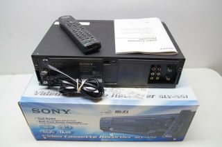 Sony SLV - N51 Hi - Fi Stereo VCR VHS Cassette Player w/ Remote,  Cords,  Box 2