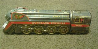 Vintage Masudaya Overland Express Tin Train 3140 Japan