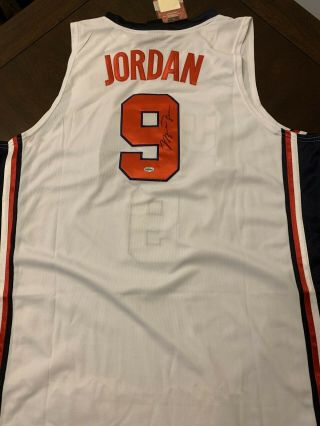 Michael Jordan Signed Autographed Jersey Usa Dream Team