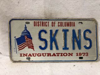 Vintage Washington Dc Vanity License Plate “skins”