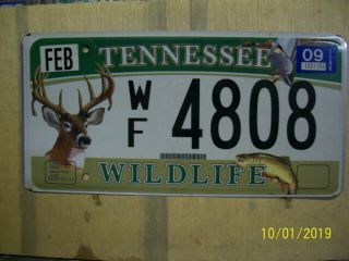 2009 Tennessee Wildlife License Plate