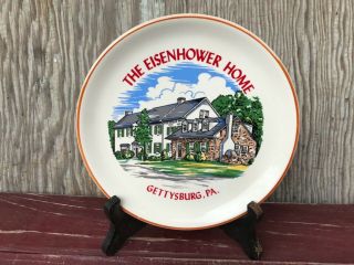 Vintage “the Eisenhower Home” Gettysburg Pa Souvenir Plate