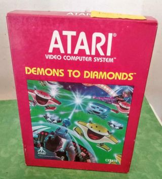 Vintage Demons To Diamonds Factory Atari 2600 Video Game 1982