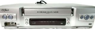 Sanyo Vwm - 800 Vcr 4 - Head Hi - Fi Stereo Vhs Player Video Cassette Recorder