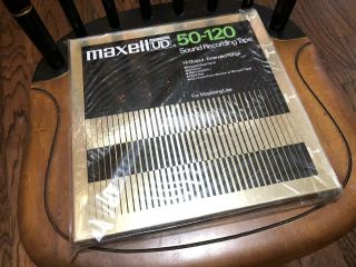 Maxell UD 50 - 120 High Output Extended Range Sound Recording Tape Gold Box 3