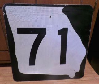 Georgia Ga State Route 71 Highway Sign Dalton Varnell Real Retired