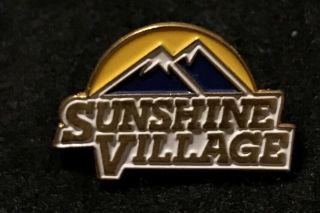 Sunshine Village Skiing Ski Pin Calgary Alberta Banff Canada Resort Travel Lapel