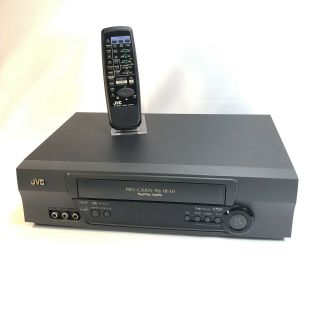 Jvc Hr - A57u Vcr Vhs 4 Head Hifi Stereo Video Cassette Recorder Player Remote