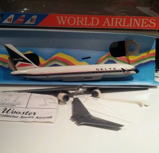 Wooster No.  97 Delta Airlines 1 Boeing 767 200 Scale Plastic Model Plane Flugzeug