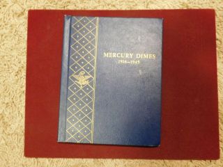 Vintage Whitman Coin Album - Mercury Dimes 1916 - 1945 9413