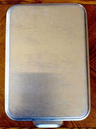 Vintage Mirro Aluminum Cake Pan With Snap - On Lid/cover,  13 X 9 1/2 X 2 1/2 "