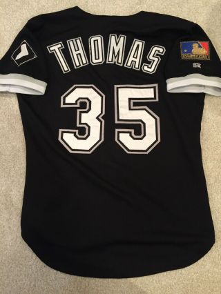 Vintage Frank Thomas Chicago White Sox Russell Authentic MLB Jersey Sz 44 Large 2