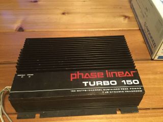 Vintage Phase Linear Plt 150 Stereo Power Amplifier - Car Audio