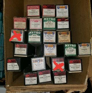 Vintage Player Piano Rolls.  Pick 2