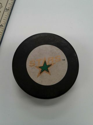 Dallas Stars Vintage Ziegler Trench Nhl Official Game Puck Czechoslovakia