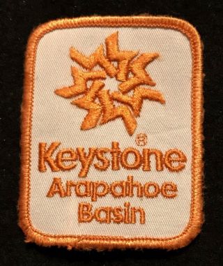 Keystone Arapahoe Basin Vintage Skiing Ski Patch Colorado Resort Souvenir Travel