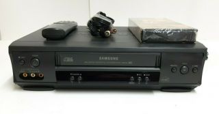 Samsung Vr8160 Vcr Video Cassette Recorder Vhs Player W/ Remote & Cable