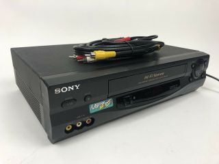 Sony Slv - N55 Video Cassette Recorder Vhs 4 - Head Hifi Stereo Vcr