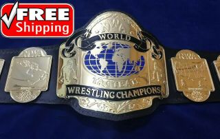 Nwa World Tag Team 24k Gold Zinc Adult Size Championship Title Belt