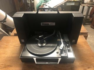 Vintage Turntable Emerson Wildcat Ds - 50 Suitcase Record Player Work