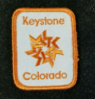 Vintage Keystone Colorado Ski Resort Embroidered Patch