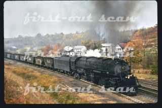 Duplicate Slide - Baltimore & Ohio B&o 7620 Steam Em - 1 Action On Coal Mt 1950s