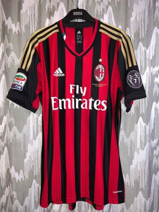 Milan Match Worn Shirt Maglia Player Montolivo Indossata Adidas Fiorentina 2