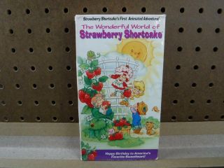 Vhs Rare Video Tape The Wonderful World Of Strawberry Shortcake Vintage
