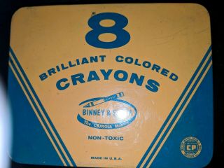 Vintage Crayola Crayons Tins 1970 