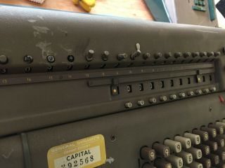 Vintage Friden Calculating Machine Adding Machine Mechanical Calculator STW 3