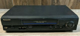 Panasonic Vcr 4 Head Omnivision Vhs Hi - Fi Player Recorder Pv - V4611 No Remote