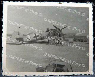 Ww2 Egypt - An Abandoned Luftwaffe Me 109,  3 - Photo 9 By 7cm