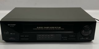 Sharp Vcr Vhs Player Vc - A410u 4 Head Hi - Fi Video Cassette Recorder