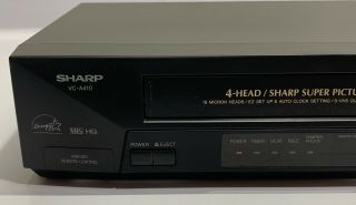 Sharp VCR VHS Player VC - A410U 4 Head Hi - Fi Video Cassette Recorder 2
