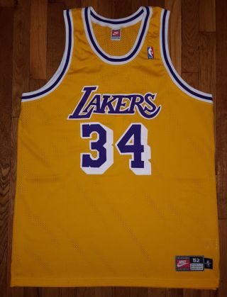 Authentic 1998 Nike Los Angeles Lakers Shaquille O 