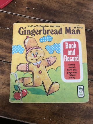Vintage 1940 Gingerbread Man Children’s 45 Rpm Vinyl Record Peter Pan 45 - 508