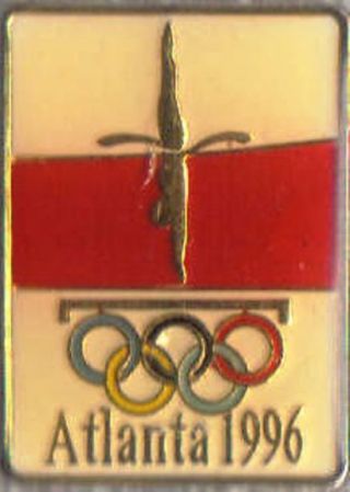 1996 Atlanta Poland Olympic Diving Team Noc Pin