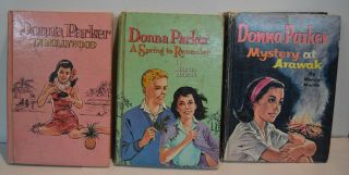 3 Vintage Donna Parker Books By Marcia Martin - Hardcover