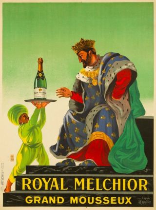 1921 Royal Melchior Wine France French Vintage Travel Advertisement Poster Print