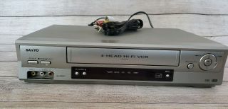 Sanyo Vwm - 900 Vhs Vcr 4 - Head Hi - Fi Video Cassette Recorder
