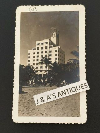 Vintage Photo The Tides Hotel South Beach Miami Florida