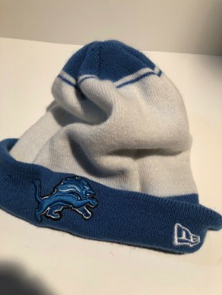 Detroit Lions Era Knit Hat On Field 2018 Sideline Beanie Stocking Cap Nfl
