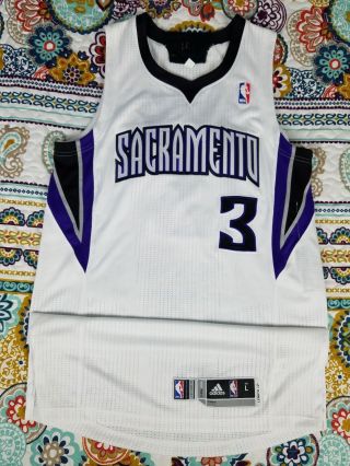 Aaron Brooks 2012 - 13 Sacramento Kings Adidas Game Jersey Pro Cut Authentic Worn