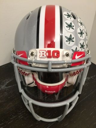 Ohio State Buckeyes Custom Team Issue Authentic Riddell Speed Helmet W/ Visor