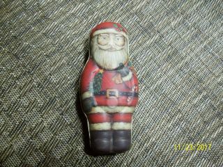 20 5 - Vintage Collectible Tin Santa Claus Ornament Candy Santa Christmas