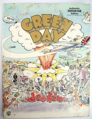 Vtg 1994 Green Day Dookie Song Guitar Tab Tablature Book