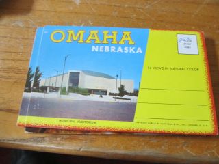 Omaha Nebraska Booklet 14 Views Photos Postcards Souvenir